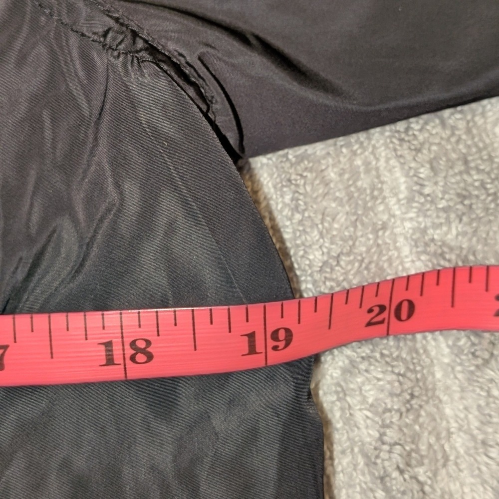 Montanaco Women Black Utility Jacket Lime Green Mesh Lining Snap Size L NEW - Picture 5 of 6